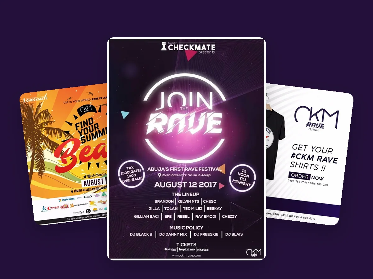 Work for CKM Rave Festival